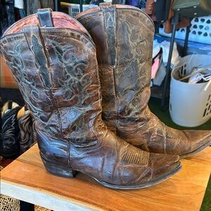 Brown Leather Cowboy Boots